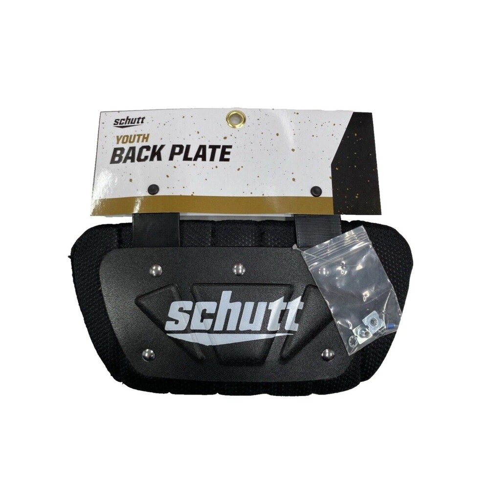 Schutt Youth Football Back Plate Black Shoulder Pad Protector New